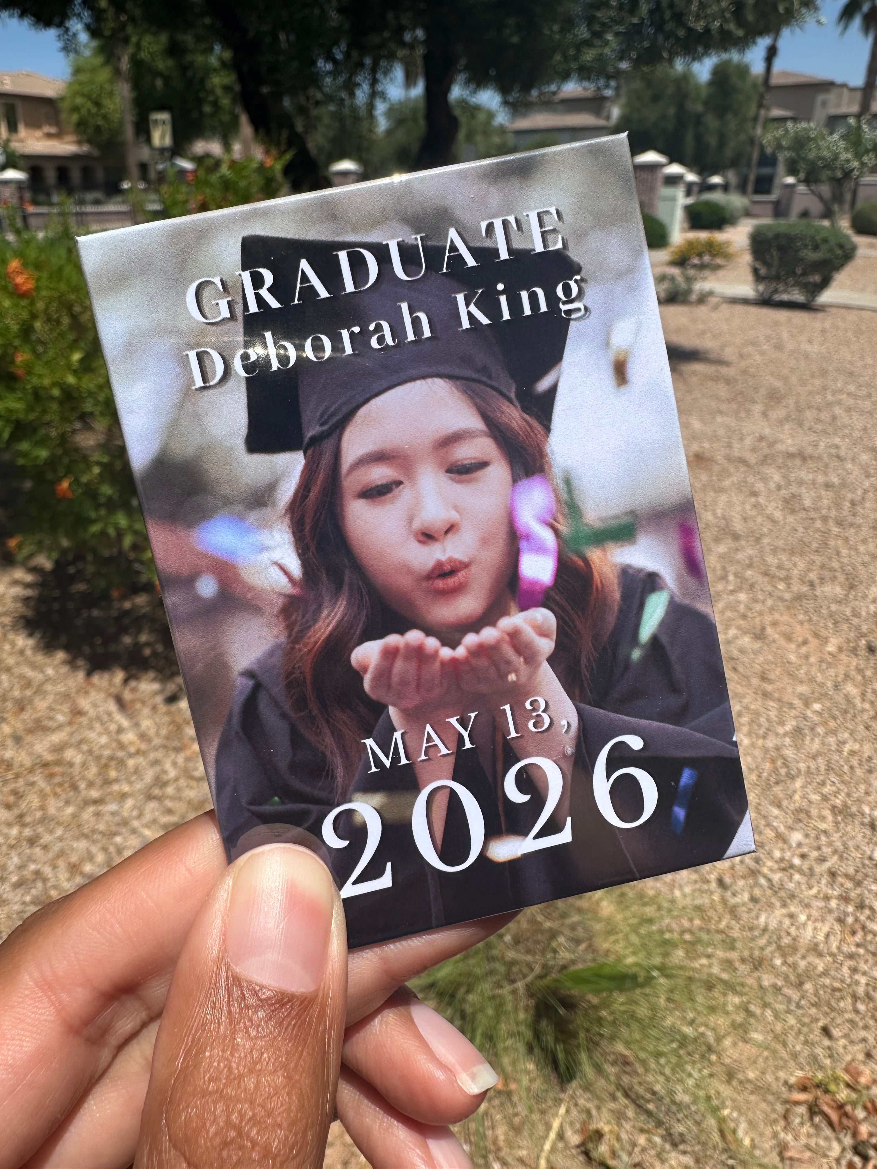 Personalized Graduation Magnet with Name & Graduation Date