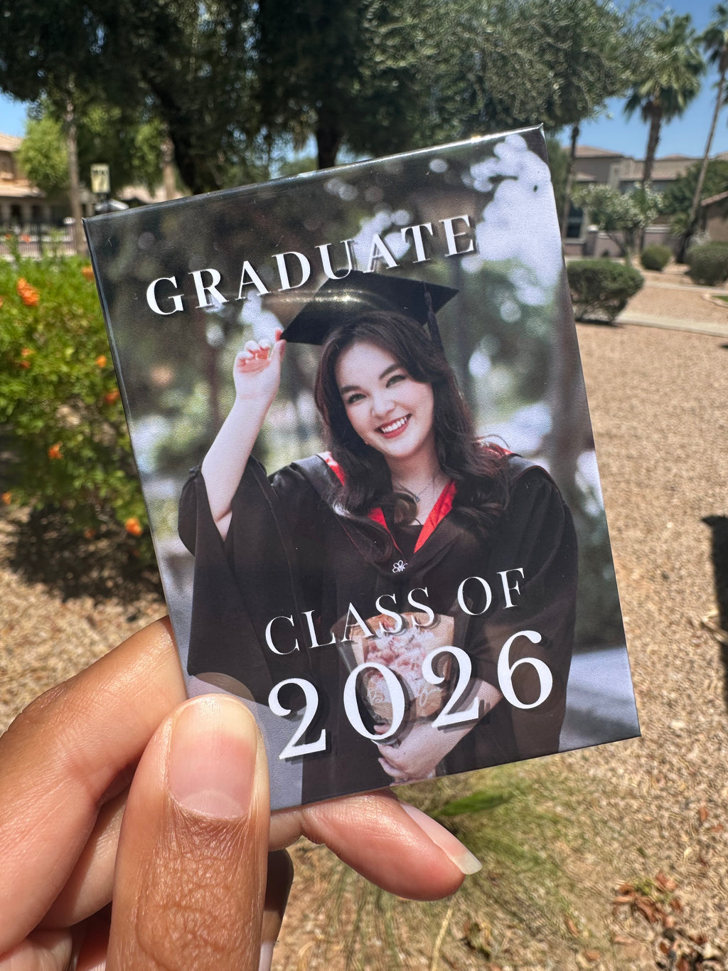 Custom Graduation Photo Magnet | Personalized Grad Keepsake
