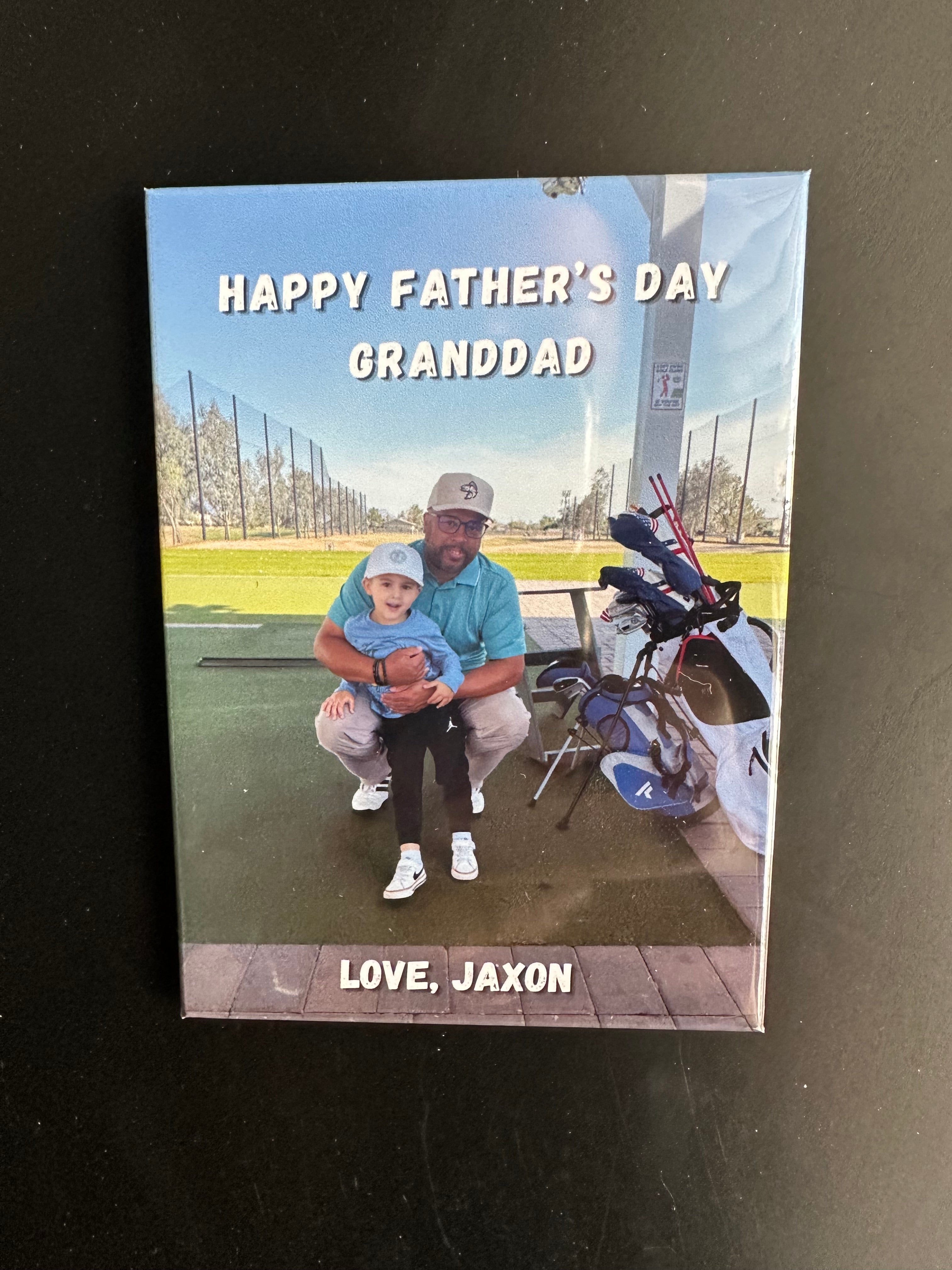 Personalized Father’s Day Photo Magnet (2.5” x 3.5”)