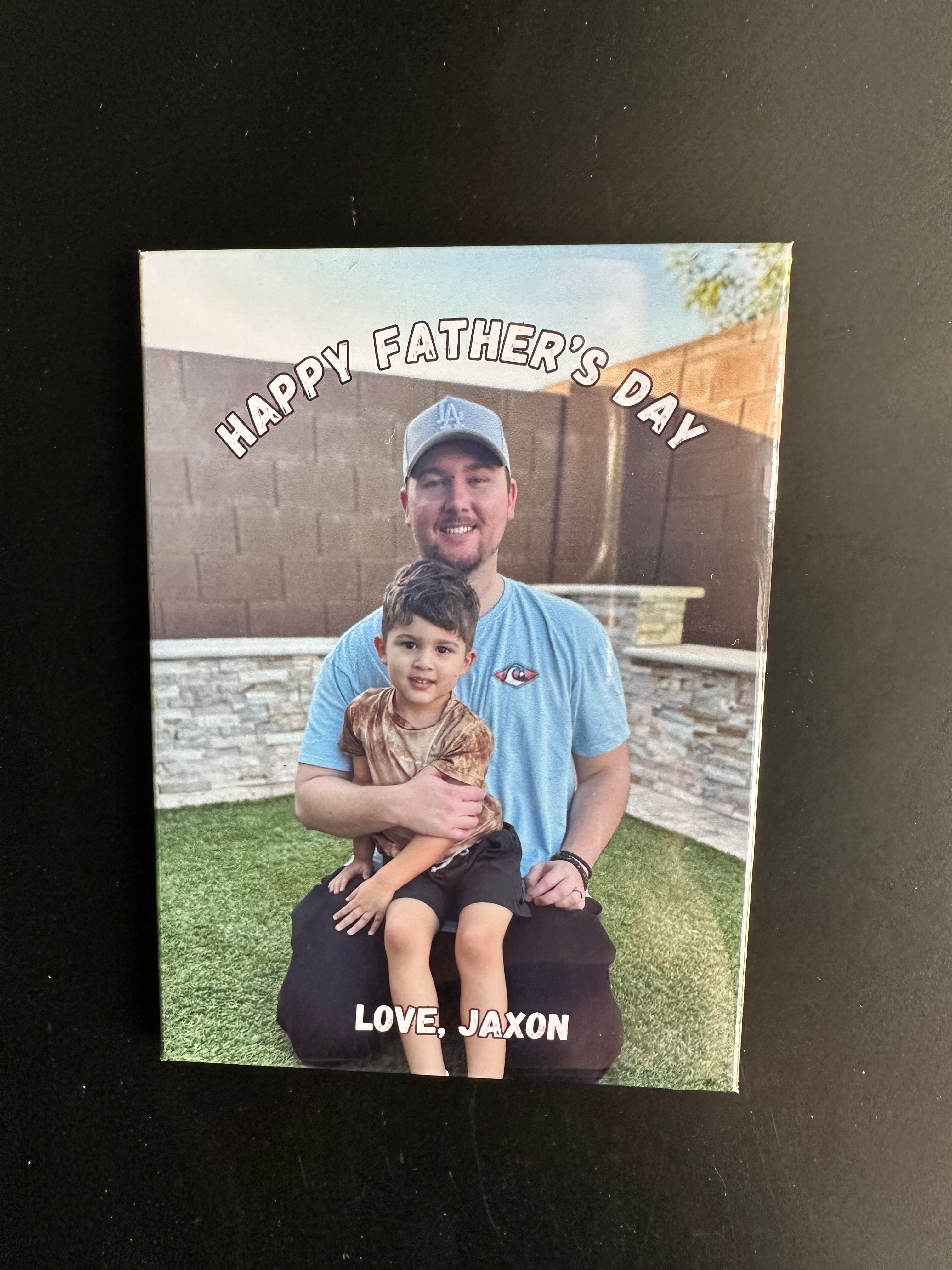 Personalized Father’s Day Photo Magnet (2.5” x 3.5”)