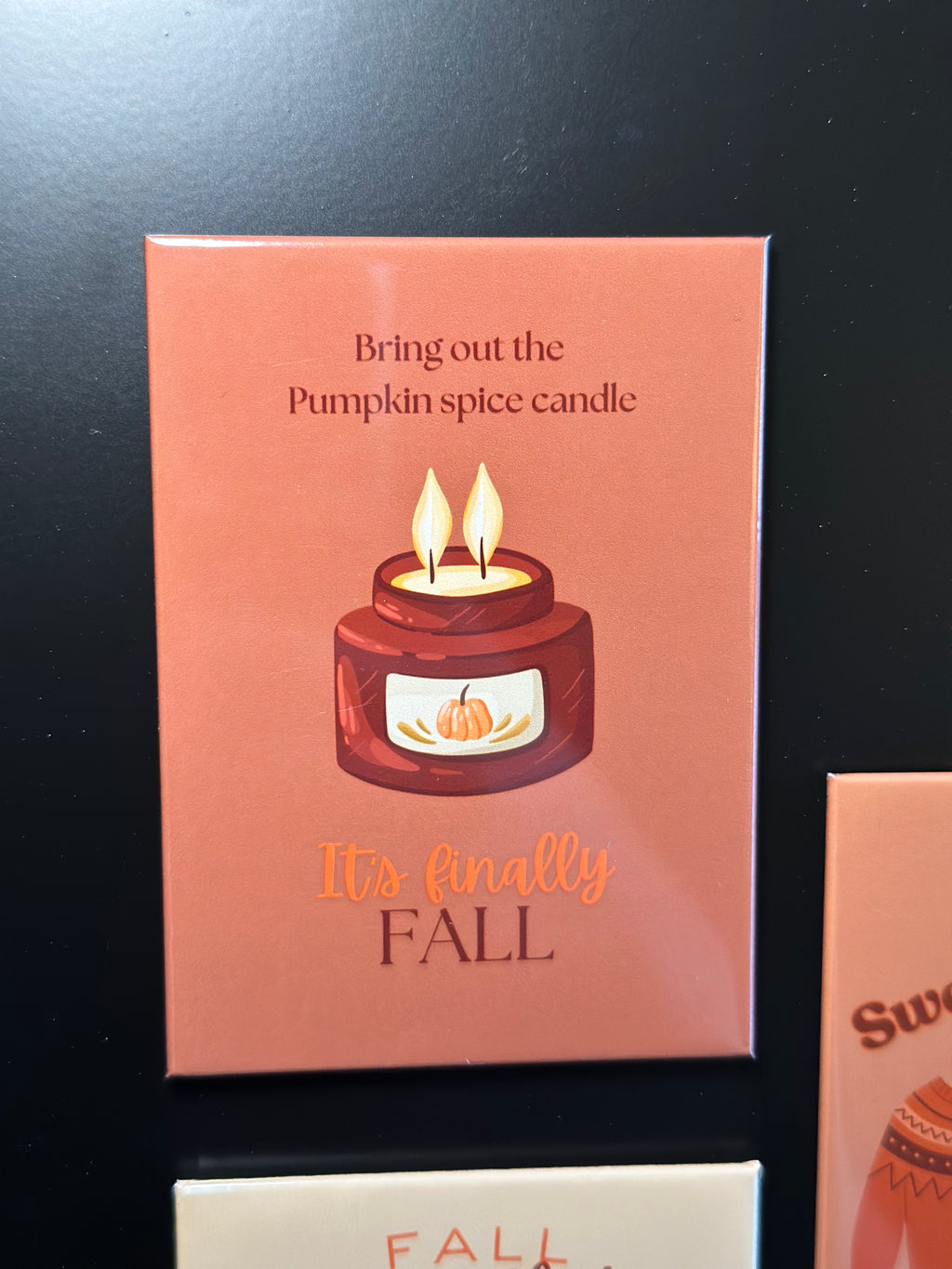 Autumn Harvest Magnet Set | Cozy Fall Fridge Decor | Fall Kitchen Magnets