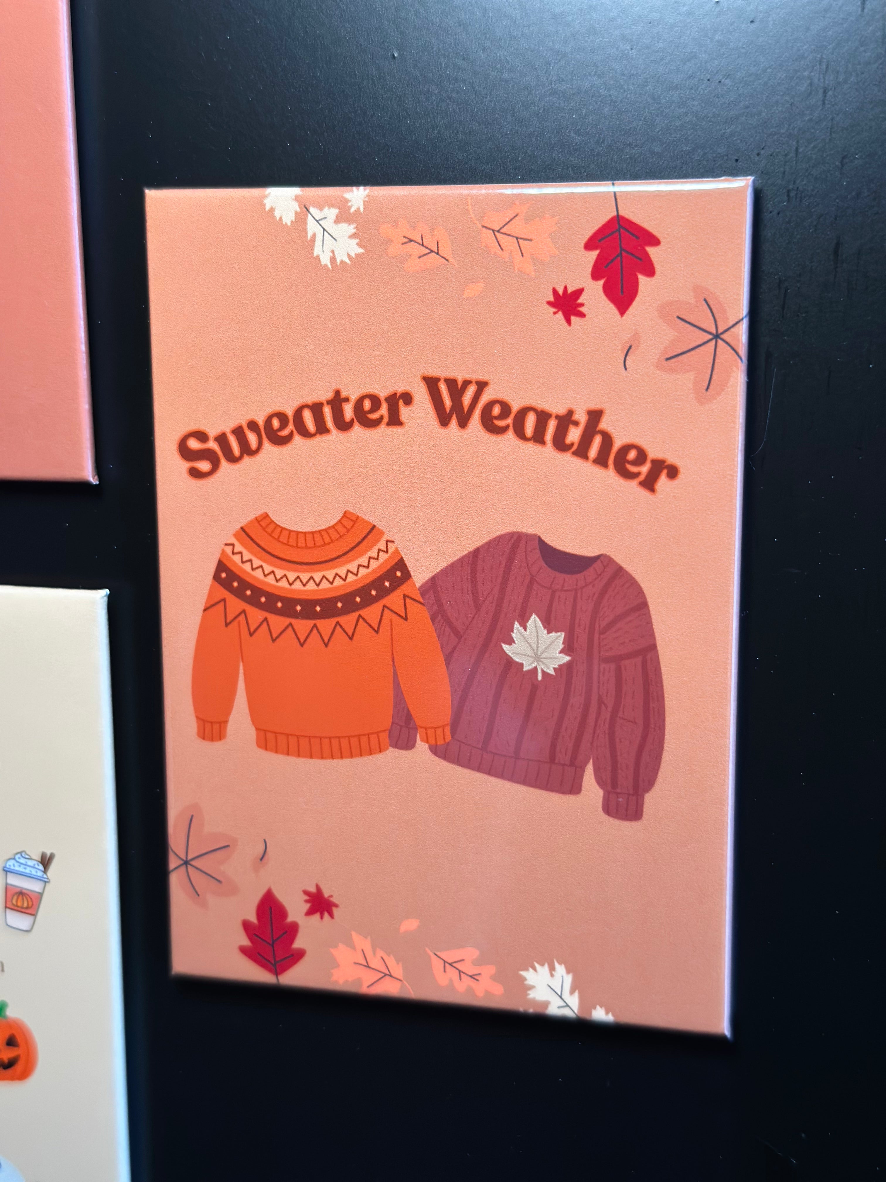 Autumn Harvest Magnet Set | Cozy Fall Fridge Decor | Fall Kitchen Magnets