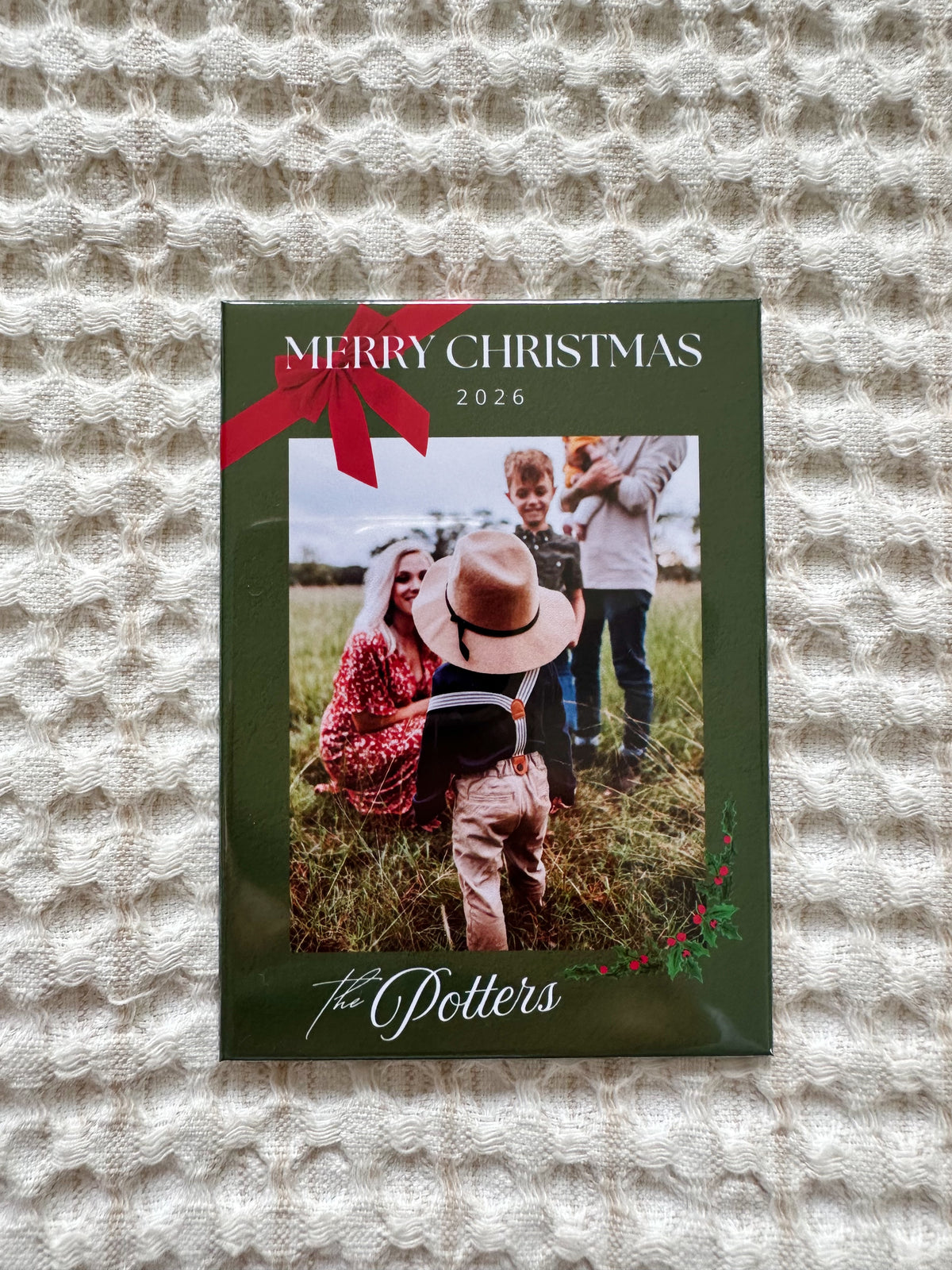 Personalized Christmas Card Magnets | Holiday Photo Cards